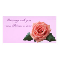 Beautiful 'Pink Rose' Flower Photo Greeting Card