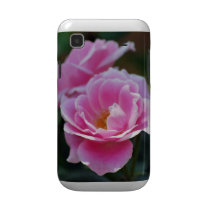 Beautiful pink roses samsung galaxy s cover