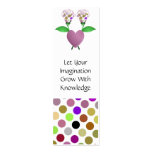 Beautiful Polka Dot Roses Bookmark Business Card Templates