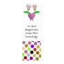 Beautiful Polka Dot Roses Bookmark Business Card Templates