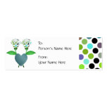 Beautiful Polka Dot Roses Gift Tag Business Cards
