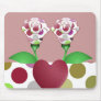 Beautiful Polka Dot Roses Mousepad