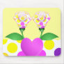 Beautiful Polka Dot Roses Mousepad