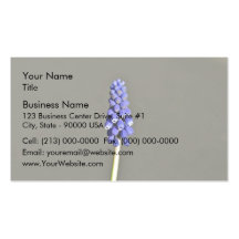 Beautiful Purple Grape Hyacinth Business Card Template