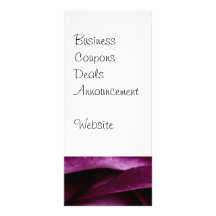 Beautiful Purple Rose Flower Petals Girly Gifts Rack Card
