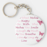Beautiful Quotes Key Chain