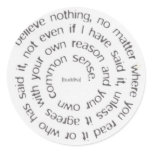 Beautiful Quotes Round Stickers