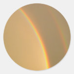 Beautiful Rainbow After Rain Round Sticker