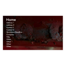 Beautiful Red And Rust Business Card