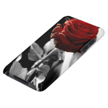 Beautiful Red Rose with Black & White background iPod Touch Cases