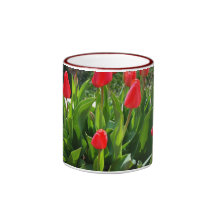 Beautiful Red Tulips Mug