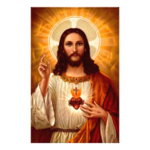 Beautiful religious Sacred Heart of Jesus image Stationery Paper