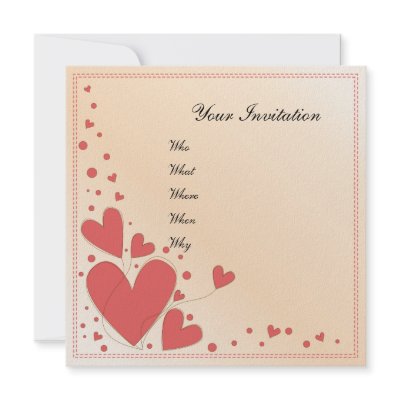 Beautiful romantic invitation by karanta