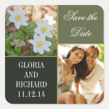 beautiful save the date photo stickers
