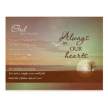 Beautiful scene - sympathy cards post card