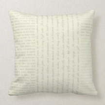Beautiful Script Typography Throw Pillow