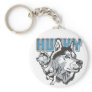 Beautiful Siberian Husky Keychains