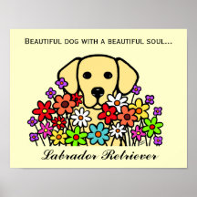 Beautiful Soul Yellow Labrador Illustration Print