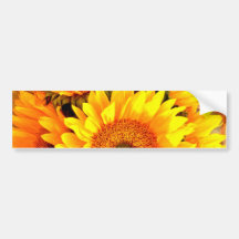 Beautiful Sunflower Bouquet Gifts Bumper Stickers