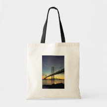 Beautiful Sunset: Bay Bridge, San Francisco, Calif Bag