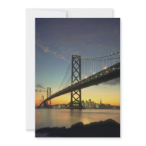 Beautiful Sunset: Bay Bridge, San Francisco, Calif Invite