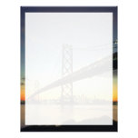 Beautiful Sunset: Bay Bridge, San Francisco, Calif Custom Letterhead