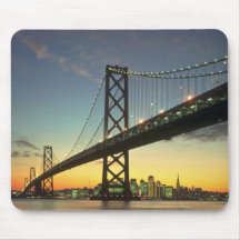 Beautiful Sunset: Bay Bridge, San Francisco, Calif Mouse Pads