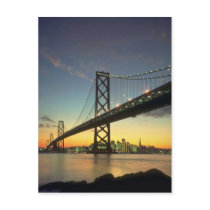 Beautiful Sunset: Bay Bridge, San Francisco, Calif Postcards