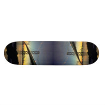 Beautiful Sunset: Bay Bridge, San Francisco, Calif skateboards