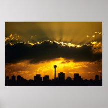 Beautiful Sunset: Calgary sunset, Alberta, Canada Posters