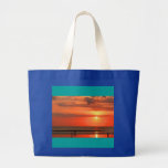Beautiful sunset canvas bag