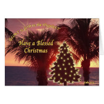 Beautiful Sunset Christian Christmas Cards