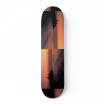 Beautiful Sunset: Montauk Point Light House, Long Custom Skateboard