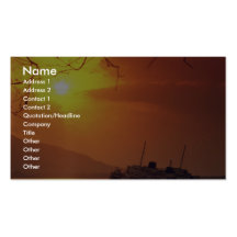 Beautiful Sunset: Penninsula de Nicoya, Costa Rica Business Cards