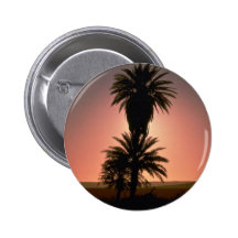 Beautiful Sunset: Sahara Desert, Algeria Pinback Button