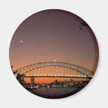 Beautiful Sunset: Sunset at Sydney Harbour, Sydney Fridge Magnet