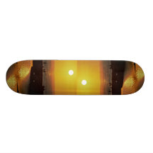 Beautiful Sunset: Waimea Bay, North Shore, Oahu, H Skate Deck
