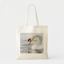 Beautiful Swan Apron Canvas Bags