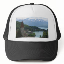 Beautiful Swiss Landscape Mesh Hats