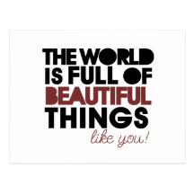 Beautiful things postcards