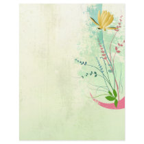 beautiful tropical exotic lily on washed pastels personalized flyer