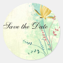 beautiful tropical exotic lily on washed  wedding sticker