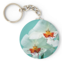 Beautiful Tropical Orchids Keychain