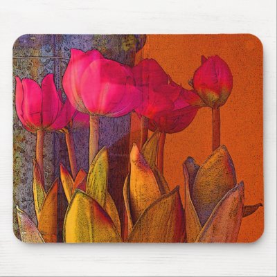 beautiful tulips mouse pads by DonnaGrayson_Photos