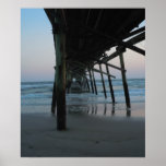 Beautiful "Under the Pier" Beach Scene Posters