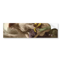 Beautiful Vintage Guitar Siren Bumper Sticker