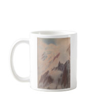 Beautiful vintage mountain view landscape mug