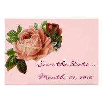 Beautiful Vintage Roses Invitations invitations