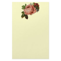 Beautiful Vintage Roses Stationery Paper