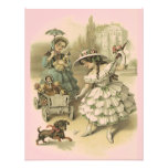 BEAUTIFUL VINTAGE STYLE GIRLS & DOLLS INVITATION